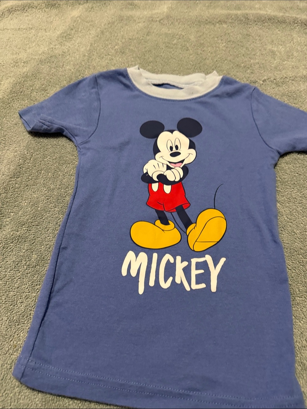 Disney Mickey Mouse Short Sleeve Tee - Blue, Red, Yellow